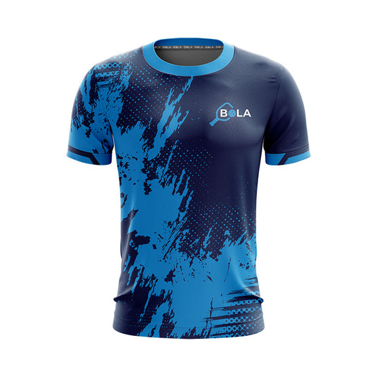 BOLA Pickleball Pro Series Unisex Short Sleeve Shirt Navy